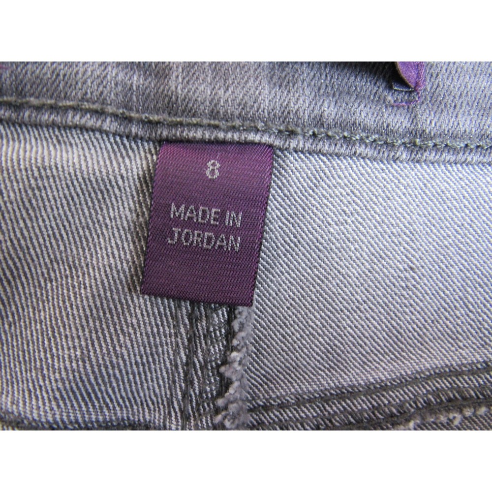 Gloria Vanderbilt Jeans Gray Amanda Straight Women's Size 8 Short - Picture 5 of 8